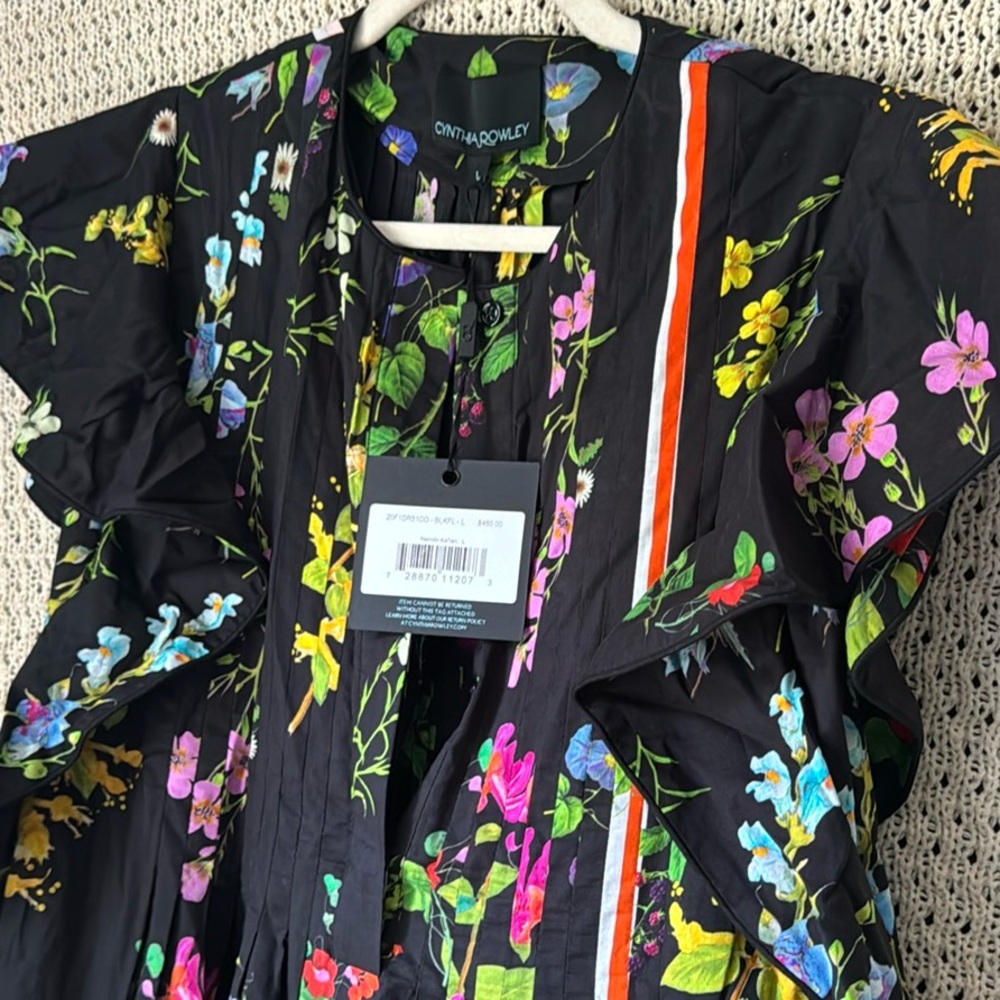 Cynthia Rowley Nairobi Floral Dress (L - new with tags)